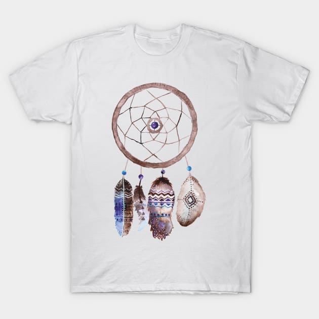 Boho Dreamcatcher T-Shirt by ZuskaArt